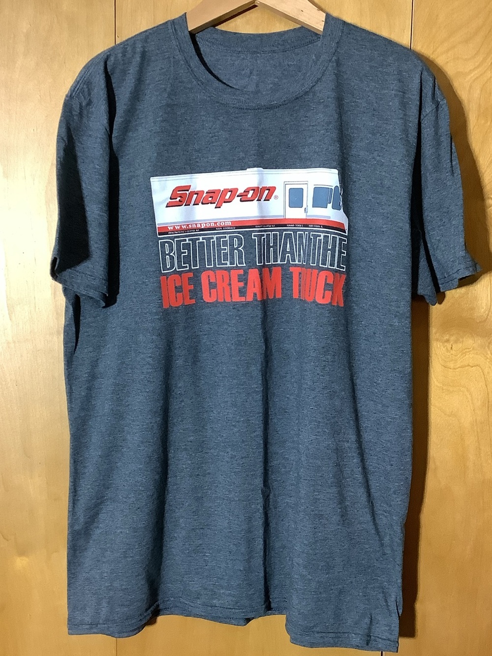 Snap-on Better than the Ice Cream truck gray Tshirt, size XL